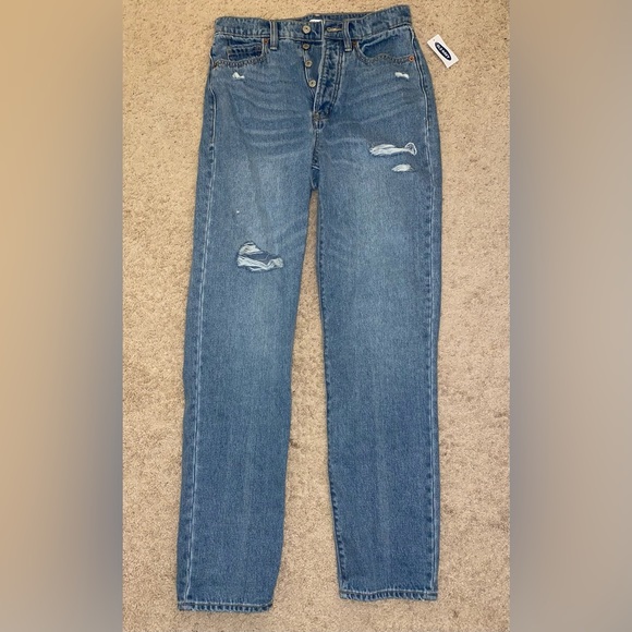Old Navy Denim - BRAND NEW OLD NAVY MID/ HIGH RISE RIPPED JEANS